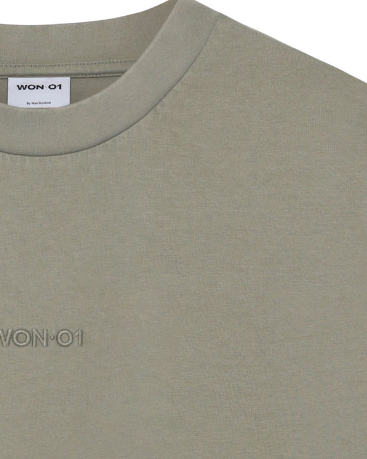Washed Vetiver Staff Boxy Tee