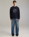 Bistro Knit Jumper Navy Blue
