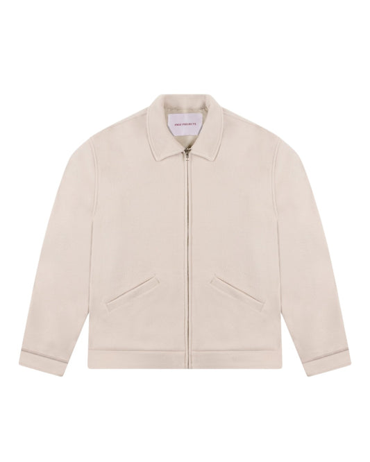 Boiled Wool Jacket Ecru