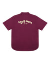 Enjoy More Bowling Shirt Tencel Bordeaux Red
