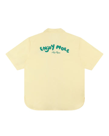 Enjoy More Bowling Shirt Tencel Butter Yellow