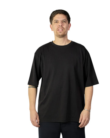 Black Chris Pima Cotton Oversized T-shirt