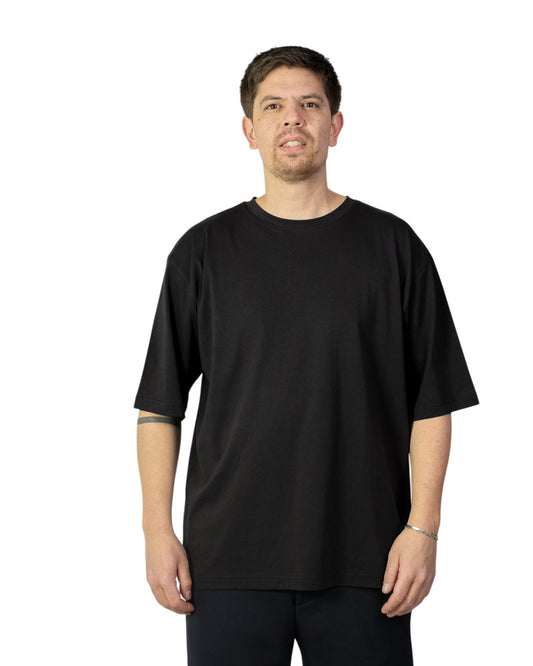 Black Chris Pima Cotton Oversized T-shirt
