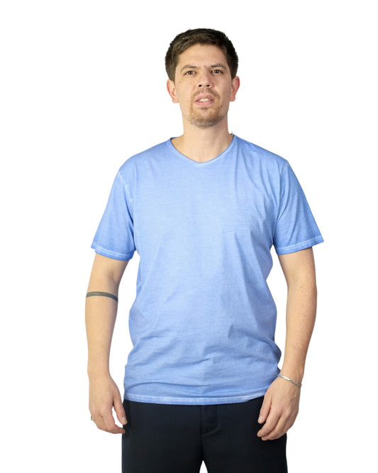 Chambray Milow Jersey Pima Cotton T-shirt
