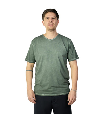 Green Kakhi Milow Jersey Pima Cotton T-shirt
