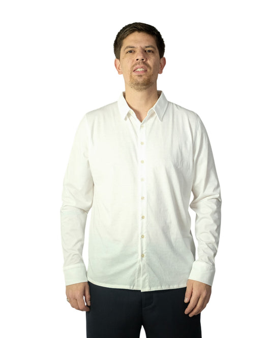 White Jo Pima Cotton LS Shirt