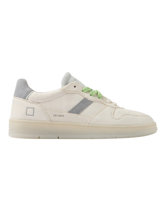 Court 2.0 Vintage Calf Sneaker White Grey