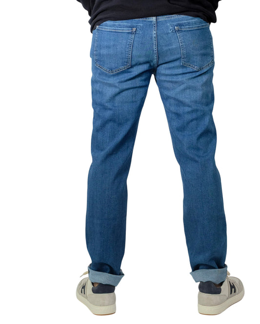 DEAN Mid Blue Denim Regular Fit