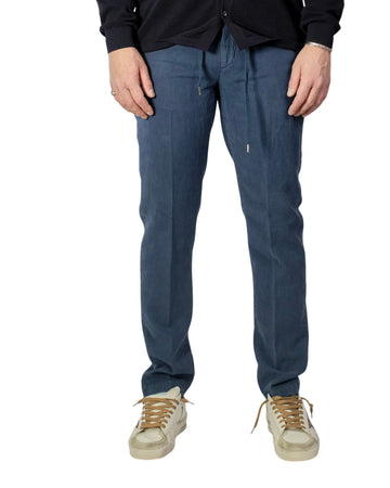 Drawstring Tencel Trousers Ocean Blue