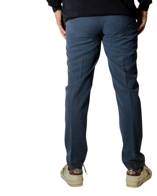 Drawstring Tencel Trousers Ocean Blue