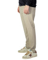 Beige Mitte Stretch Wool Canvas Single Pleat Tapered Fit Trousers