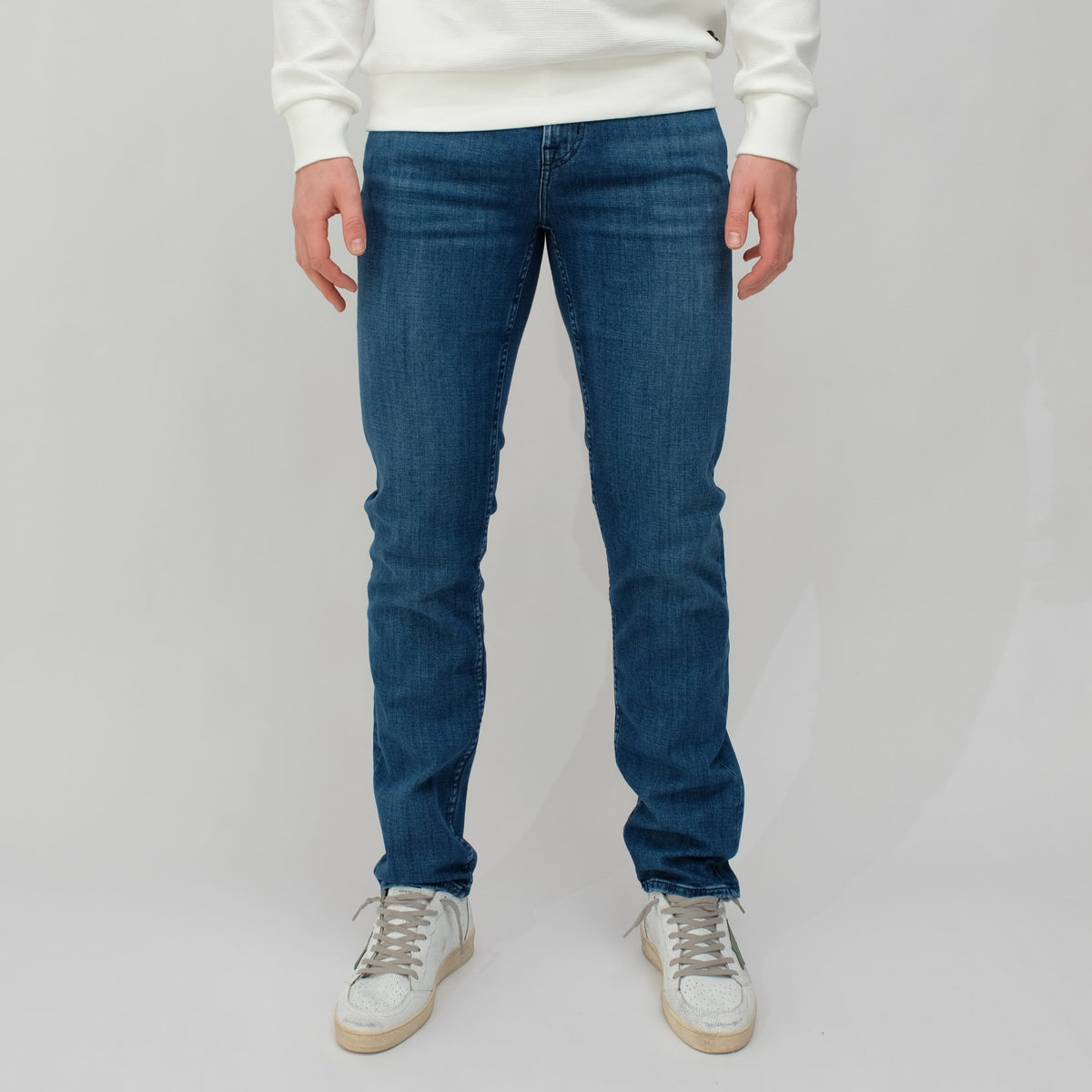 7 For All Mankind Blue Slimmy Philly Denim – vooraanzicht