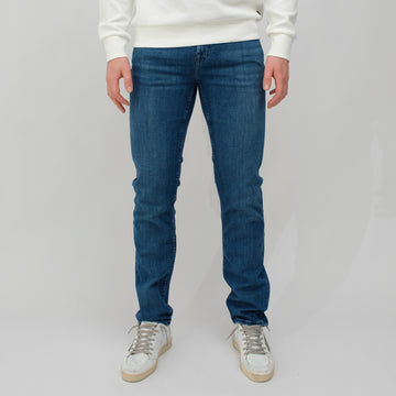 7 For All Mankind Blue Slimmy Philly Denim – vooraanzicht