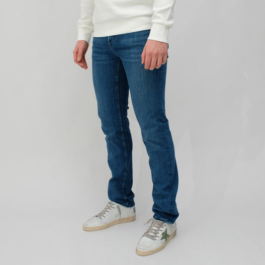 7 For All Mankind Blue Slimmy Philly Denim – productbeeld 2