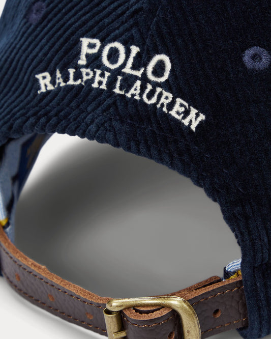 Stretch Corduroy Sport Cap Aviator Navy