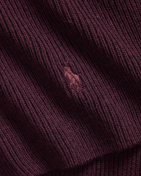 Merino Wool Scarf Merlot Wine Heather