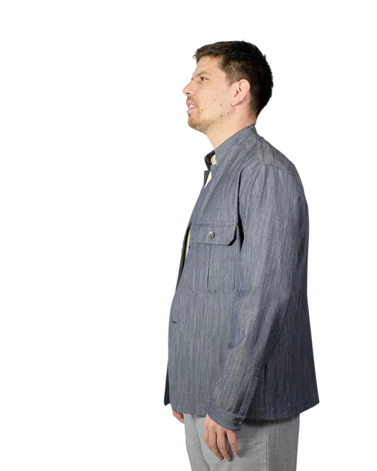 Denim Chambray Misto Lana