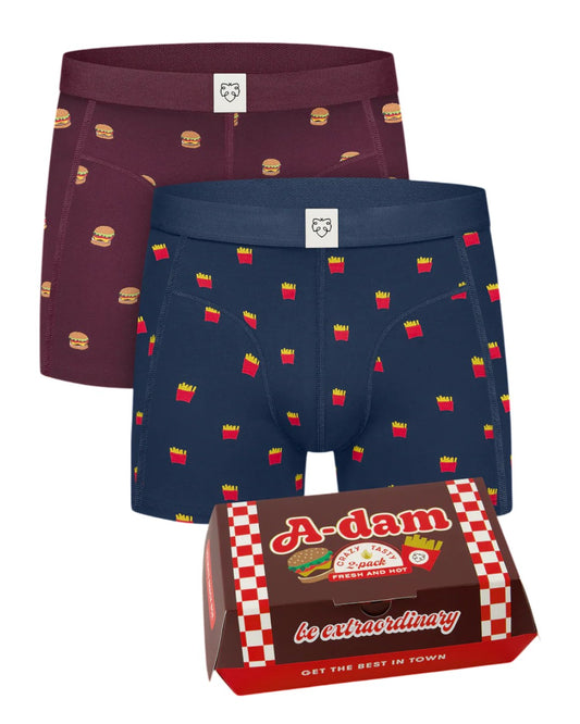 A-dam Take Away Boxer Brief 2-Pack Navy – productfoto 1