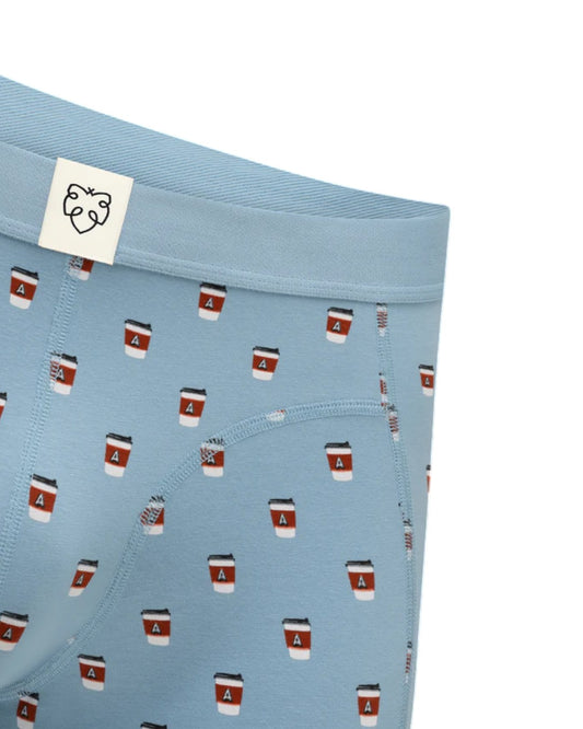 A-dam Take Away Coffee Boxer Brief Blue – productfoto 2