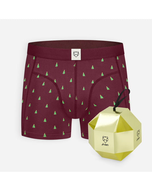 A-dam X-mas Trees Trunk Giftbox Burgundy – productfoto 1