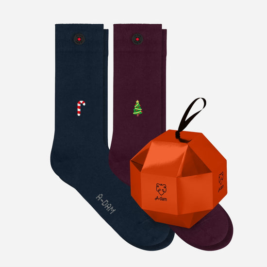 Adam A-DAM Be Marry Socks Christmas Ball Giftbox – vooraanzicht