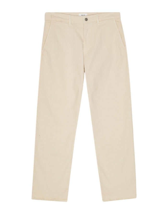 NN.07 Aden 1923 Trousers Cotton Stretch Ivory – productfoto 1 – Checkpoint Mol