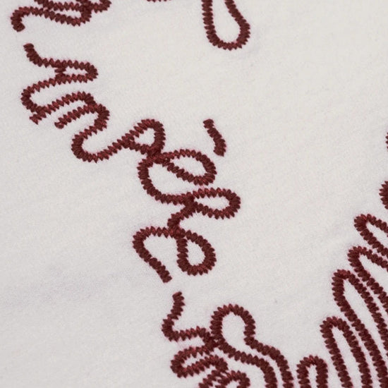 Ampère Ellen Dry Jersey Longsleeve T-Shirt Wit - detail van print en afwerking