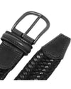 Anderson's Leather Tubular Woven Stretch Riem Black – productfoto 2