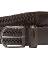 Anderson's Leather Tubular Woven Stretch Riem Brown – productfoto 2