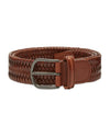Anderson's Leather Tubular Woven Stretch Riem Cognac – productfoto 1