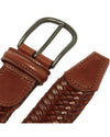 Anderson's Leather Tubular Woven Stretch Riem Cognac – productfoto 2