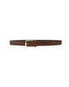 Anderson's Narrow Engraved Thick Stitch Riem Cognac – vooraanzicht