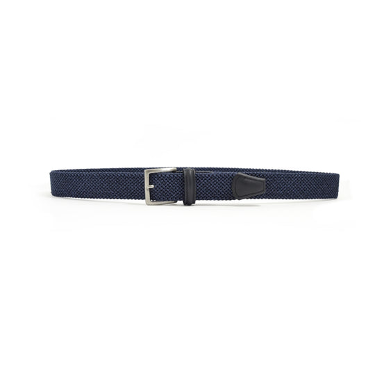 Anderson's Speckled Elastic Woven Riem Blue – productfoto 1