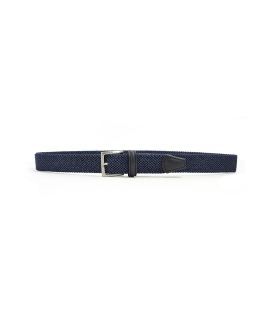 Anderson's Speckled Elastic Woven Riem Blue – productfoto 1