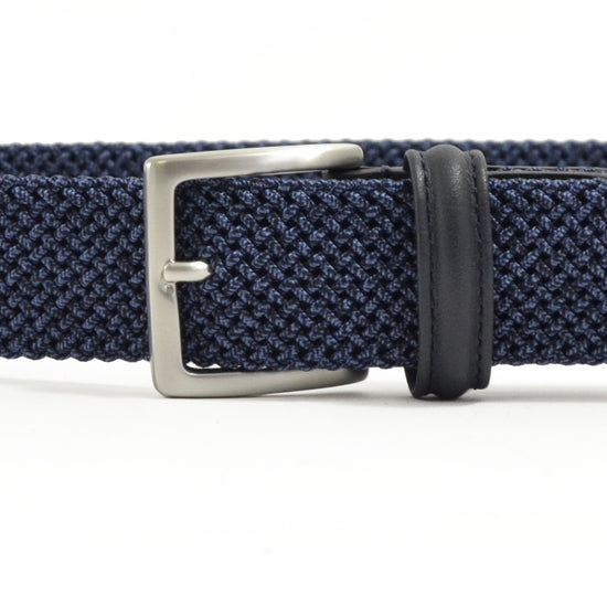 Anderson's Speckled Elastic Woven Riem Blue – productfoto 2