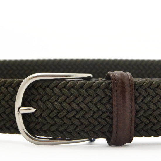 Anderson's Tubular Woven Stretch Riem Army Green – productfoto 2