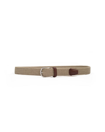 Anderson's Tubular Woven Stretch Riem Beige – productfoto 1