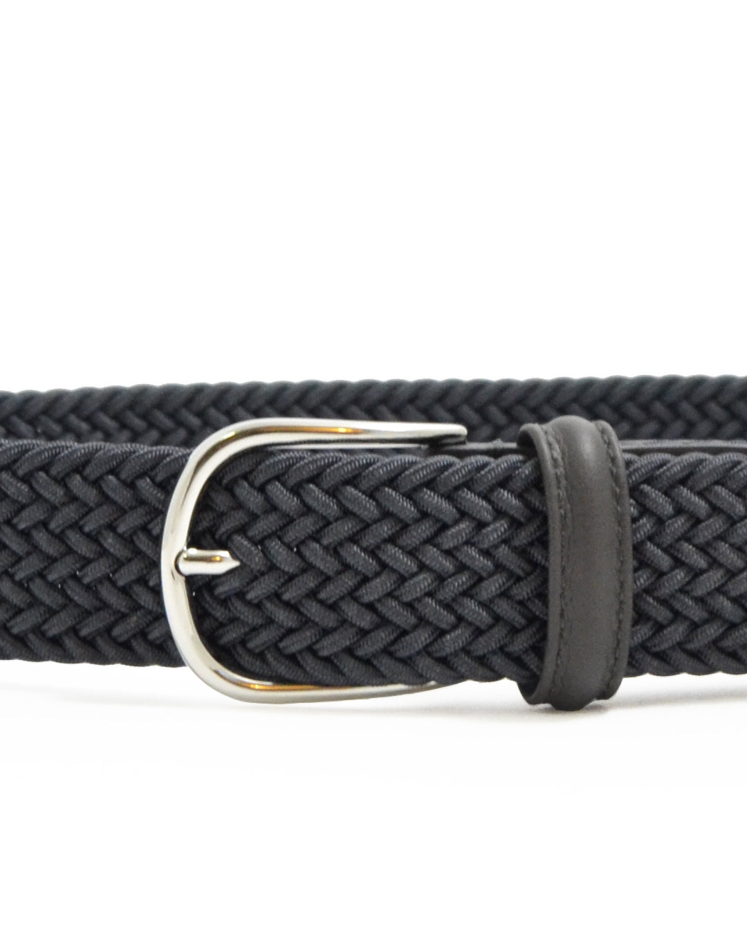 Anderson's Tubular Woven Stretch Riem Dark Grey – productfoto 2