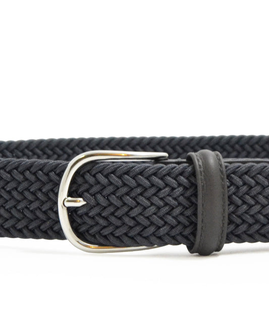 Anderson's Tubular Woven Stretch Riem Dark Grey – productfoto 2