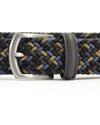 Anderson's Tubular Woven Stretch Riem Forest Green Blue Beige – productfoto 2