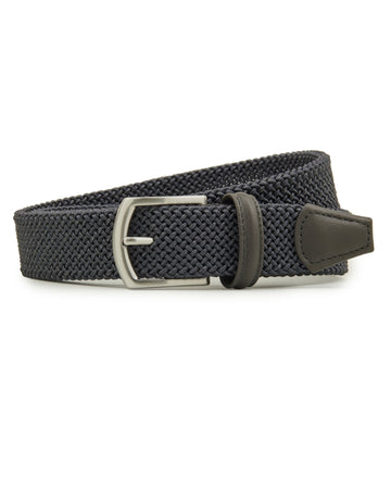 Anderson's Tubular Woven Stretch Riem Grey – productfoto 1