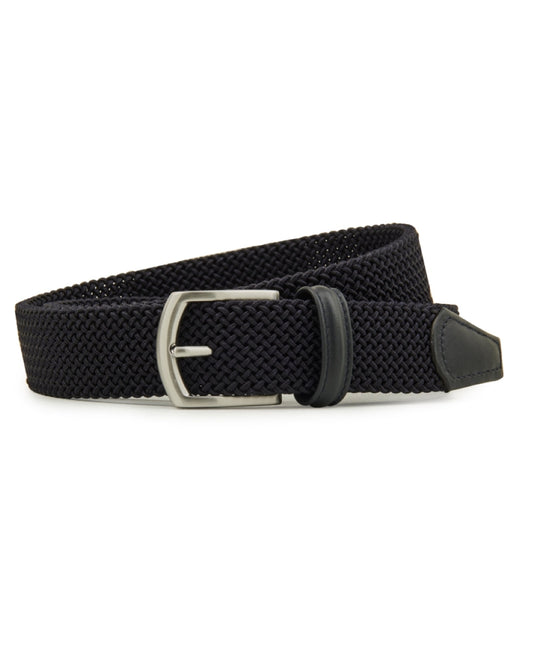 Anderson's Tubular Woven Stretch Riem Marine Blue – productfoto 1