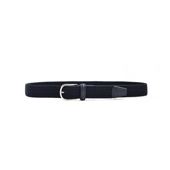 Anderson's Tubular Woven Stretch Riem Navy Blue – productfoto 1