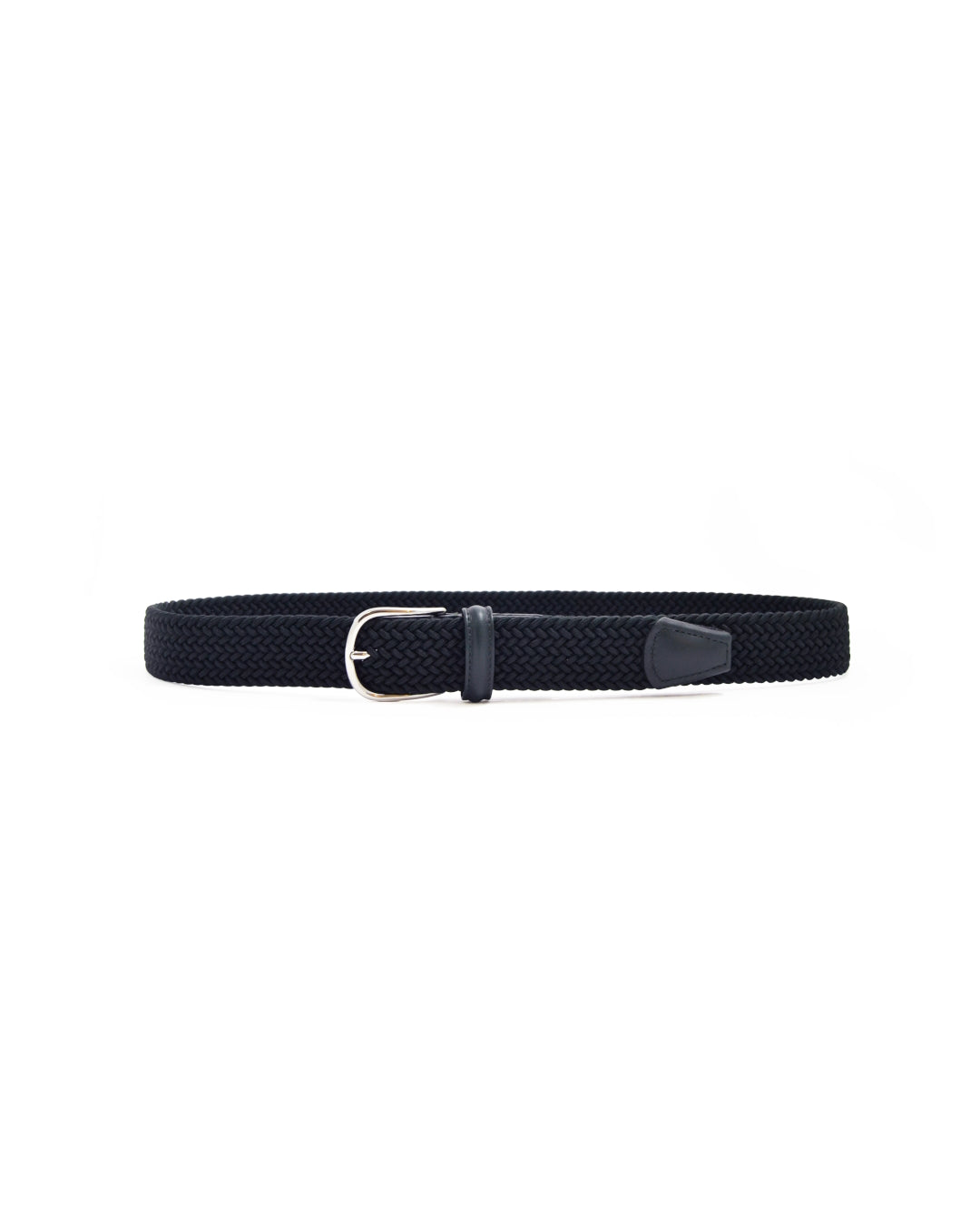 Anderson's Tubular Woven Stretch Riem Navy Blue – productfoto 1