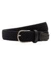 Anderson's Tubular Woven Stretch Riem Navy Blue – productfoto 3