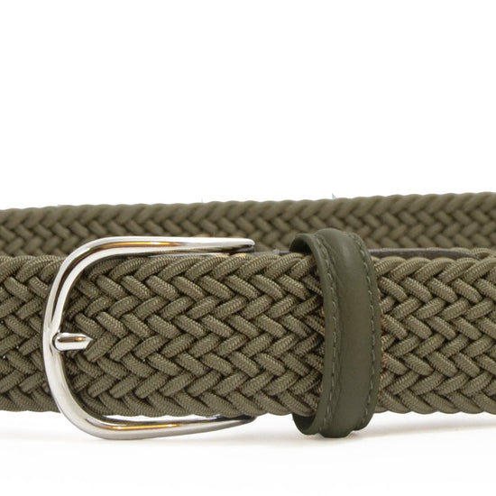 Anderson's Tubular Woven Stretch Riem Taupe – productfoto 2