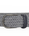 Anderson's Two-Tone Elastic Woven Riem White Blue – productfoto 2