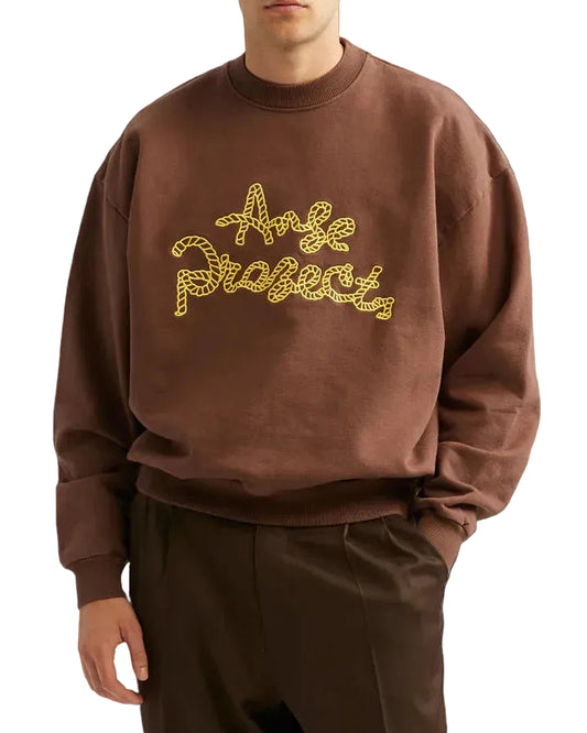 Ange Projects Rope Sweater Brown – productbeeld 1