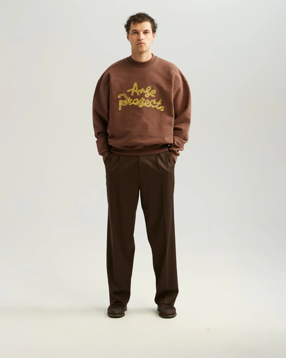 Ange Projects Rope Sweater Brown – productbeeld 3