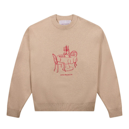 Ange Projects Bistro Knit Jumper Beige bij Checkpoint Mol